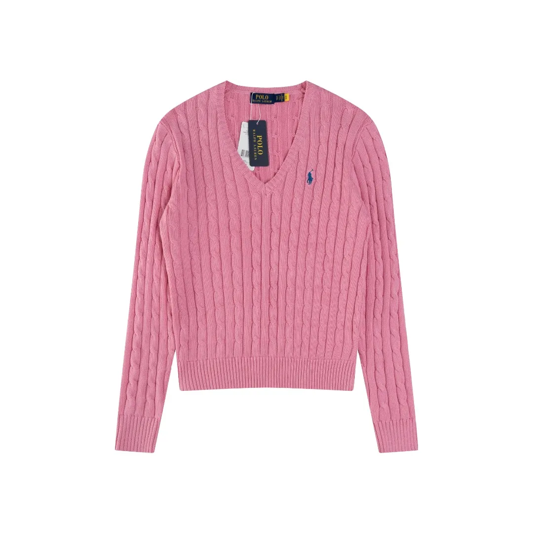 P210 #R90 RALPH LAUREN Thirteen colors of Ralph Lauren classic small label embroidery V-neck pullover cable cardigan sweater women's top, high-density LOGO embroidery on the chest, original customization of tag accessories. Made of pure cotton yarn, pure cotton is skin-friendly and comfortable, small label war horse embroidered twist button V-neck sweater🐎High quality, follow the blogger to learn how to wear it! Let’s buy a Ralph Lauren cable sweater. It’s a super hard-to-find series after it became popular. It’s hard to find one on the official website. It’s simple and practical to wear, with a lazy and loose feel. The thickened fabric has more texture, feels soft and delicate, and has a loose fit. Whether worn alone or layered, you can wear different styles of fashion with just one piece!   Size： Sleeve length: 60/61/62/63